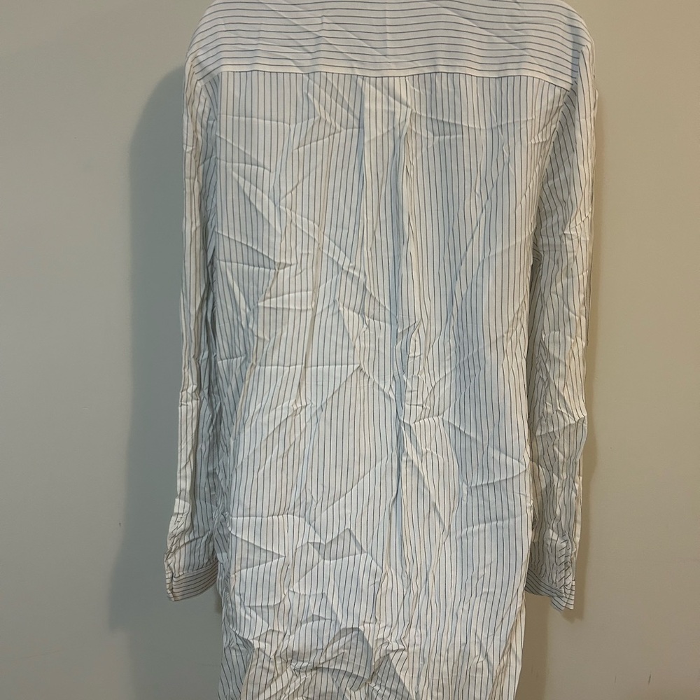 Classic White Striped Women Shirt - Picture 4 of 6